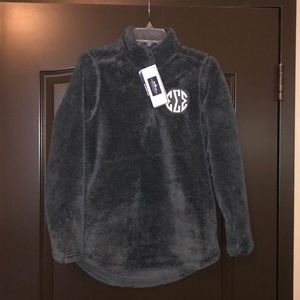 Charles Rivers Charcoal Tri Sigma Fuzzy Pullover